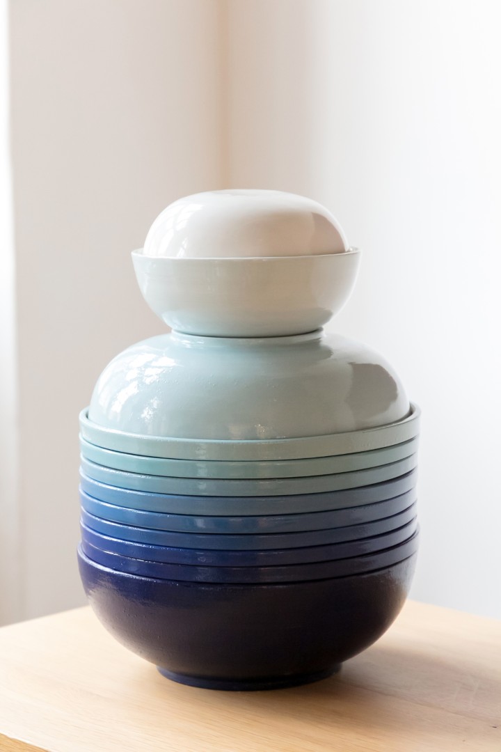 Service de vaisselle empilable, 12 pièces - Modèle Sunrise – Image 12