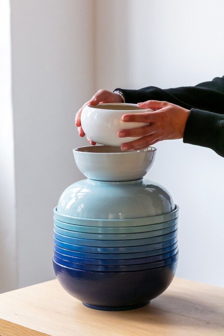 Service de vaisselle empilable, 12 pièces - Modèle Sunrise – Image 11